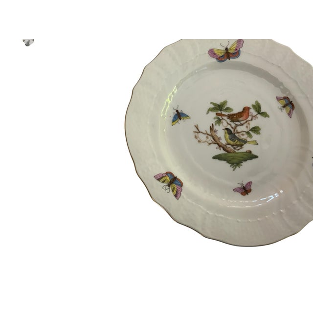 2000 - 2009 Herand Rothschild Bird Complete Set of 12 6" Bread Butter Porcelain Plates Ro/1515 Made in Hungary For Sale - Image 5 of 9