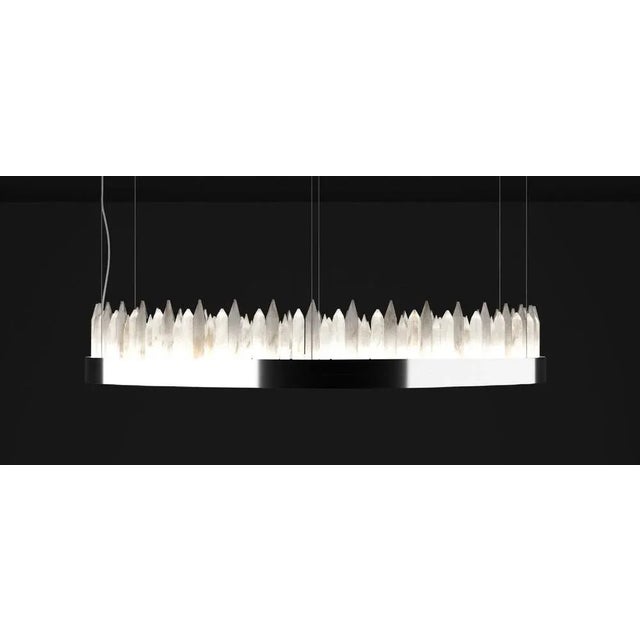 Urano Shiny Silver 120 Pendant Light 3 by Alabastro Italiano For Sale - Image 4 of 6