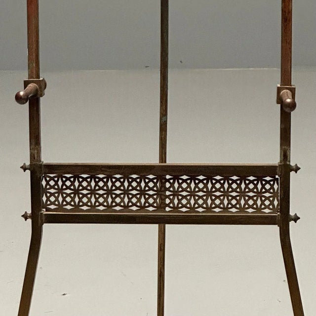 French Neoclassical, Antique Standing Easel, Bronze, France, 1940s For Sale - Image 9 of 11