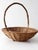 Wood Antique Willow Gathering Basket With Branch Handle For Sale - Image 7 of 14