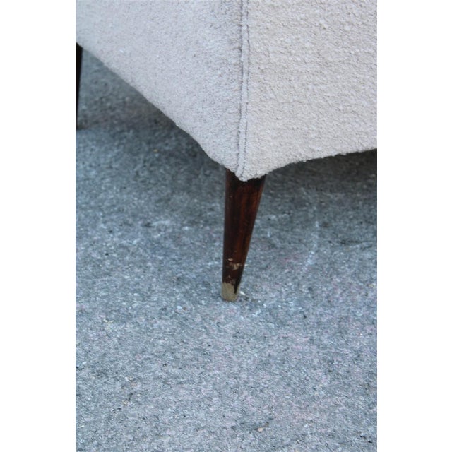 Beige Italian High-Back Armchair, Italy, 1950s For Sale - Image 8 of 16