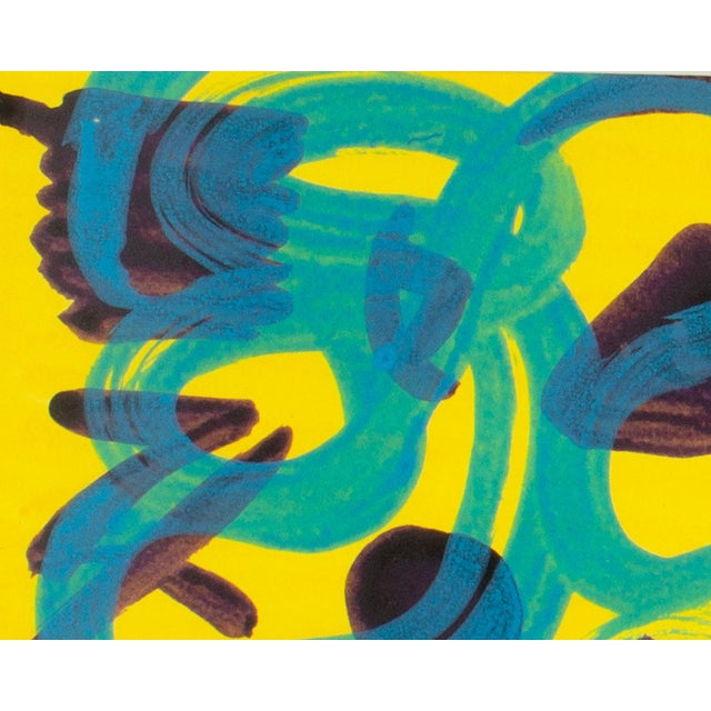 1991 Abstract Acrylic on Paper Painting by Steven Conant For Sale In Indianapolis - Image 6 of 7