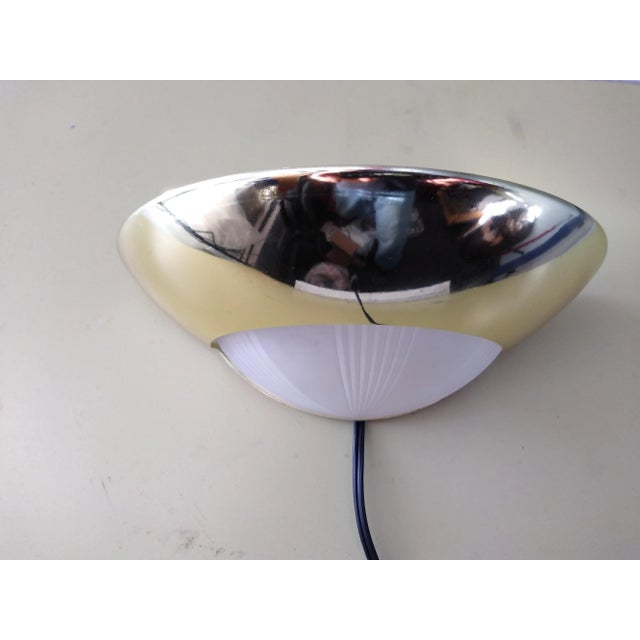 Metal Holiday Sale 1980s Brass and Glass Sconces Lighting - a Pair For Sale - Image 7 of 13