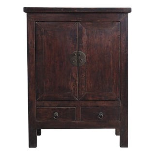 Chinese Walnut Storage Cabinet For Sale