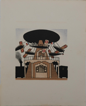 Lucien Boucher, Le Manège d'avions, Lithograph