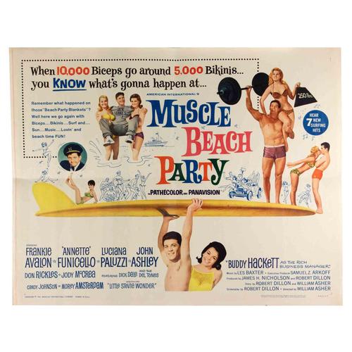 1960s Muscle Beach Party Poster, USA, 1964 For Sale - Image 5 of 5