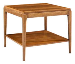 Lane Rhythm Mid Century Square Walnut Side End Table