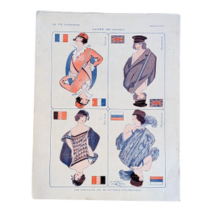 La Vie Parisienne 1916 Jacques Nam “Carré De Dames!” Print