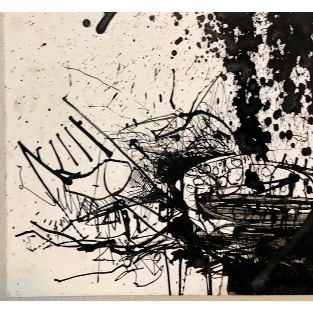 John Levee, Abstract Expressionist Drawing, 1969 For Sale In Miami - Image 6 of 11