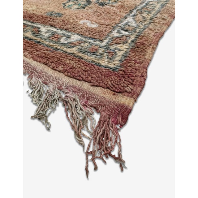 1980s Moroccan Terracotta Wool Rug - 11.7 X 6.2 Ft For Sale - Image 5 of 6