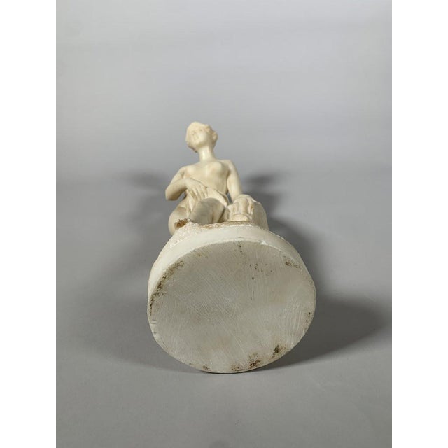 French White Marble Sculpture Diane Au Bain After Falconet (1716-1791) 19th Century For Sale - Image 3 of 6