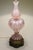 1960s Large Pink Barovier Toso Murano Style Italy Controlled Bubble Art Glass Table Lamp 1960's For Sale - Image 5 of 12