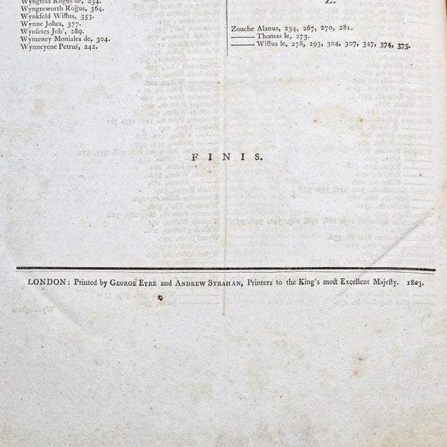 1803's Large Antique Reference Book For Sale - Image 12 of 12
