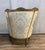 French French Louis XVI White Bergere Wingback Arm Chair - Down Cushion For Sale - Image 3 of 3