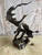 Monumental Bronze Sculpture of Native Warrior and Eagles, Dynamic Art For Sale - Image 9 of 14