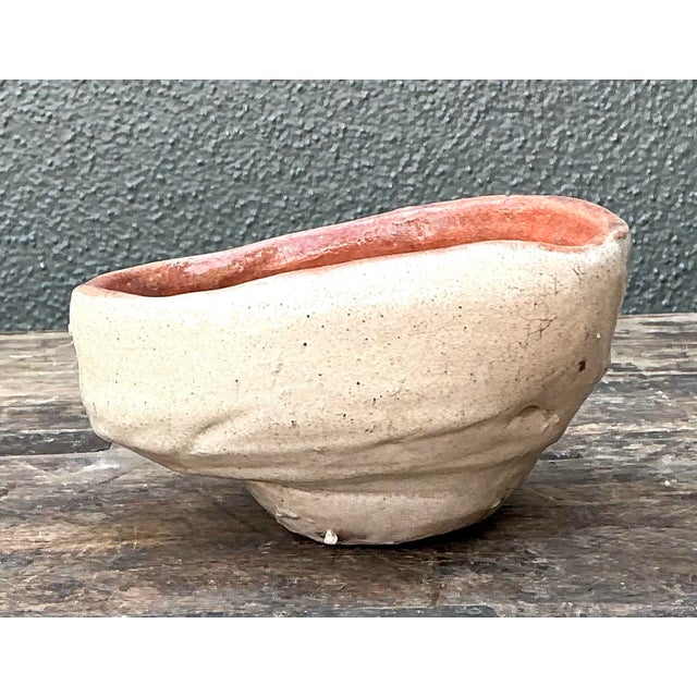 Ceramic Vintage Original Studio Pottery Biomorphic Bowl For Sale - Image 7 of 12