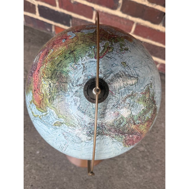 Mid 20th Century Vintage Replogle Floor Globe For Sale - Image 5 of 12