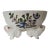 Vintage Italian Este Ceramiche Hand-Painted Floral Ceramic Frog Centerpiece Bowl for Tiffany & Co. For Sale