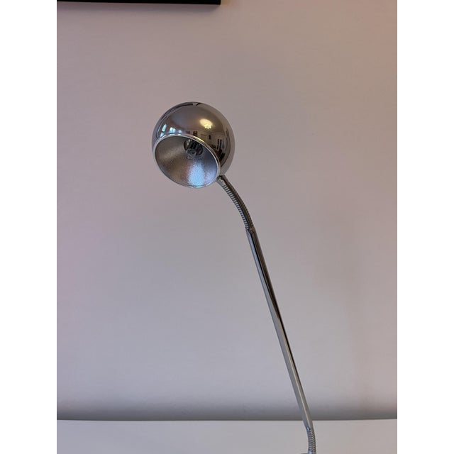 Metal Space Age Chrome Table Lamp, 1970s For Sale - Image 7 of 9
