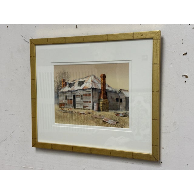 Design Plus Gallery presents an Original Watercolor Entitled "Old Cottage, Broadmarsh" by artist Karen Marlowe. The artist...