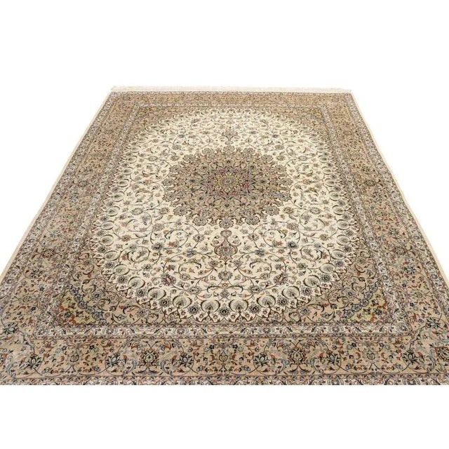 Qom Rug with Silk For Sale - Image 4 of 11