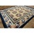 1920s 1920s Ivory and Blue Dragon Roundels Antique Chinese Baotou Room Size Rug For Sale - Image 5 of 10