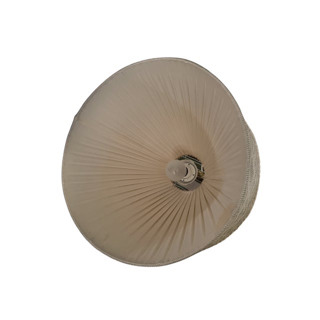 1960s 1960s Mid Century Modern Pendant in Linen and Lace Sweden For Sale - Image 5 of 6