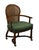 CENTURY FURNITURE Solid Cherry French Regency Revival Cane Back Game Arm Chair Upholstery may need to be cleaned or...