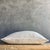 Belgian Linen Euro Pillow in Havane Brown Black and Oat Cover With Insert For Sale - Image 4 of 6