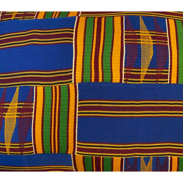 Vintage African Design Turkish Cotton Pillow This pillow is made from fabric that is based on a handwoven piece made from...