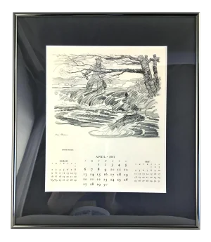 1947 Paul Desmond Brown Calendar for Brooks Brothers