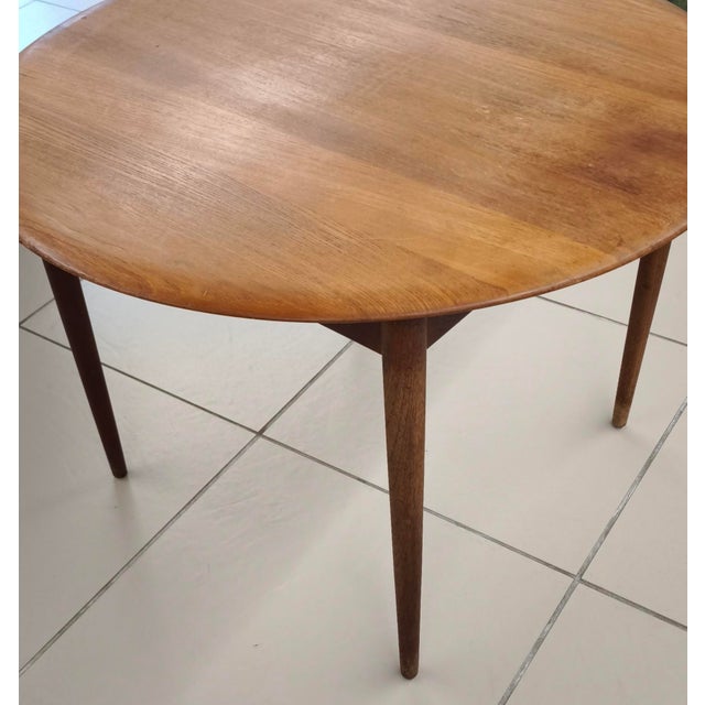 Round Teak Dining Table by France & Son, 1960s For Sale - Image 6 of 6