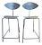 1990s Postmodern Perforated Barstools - a Pair For Sale