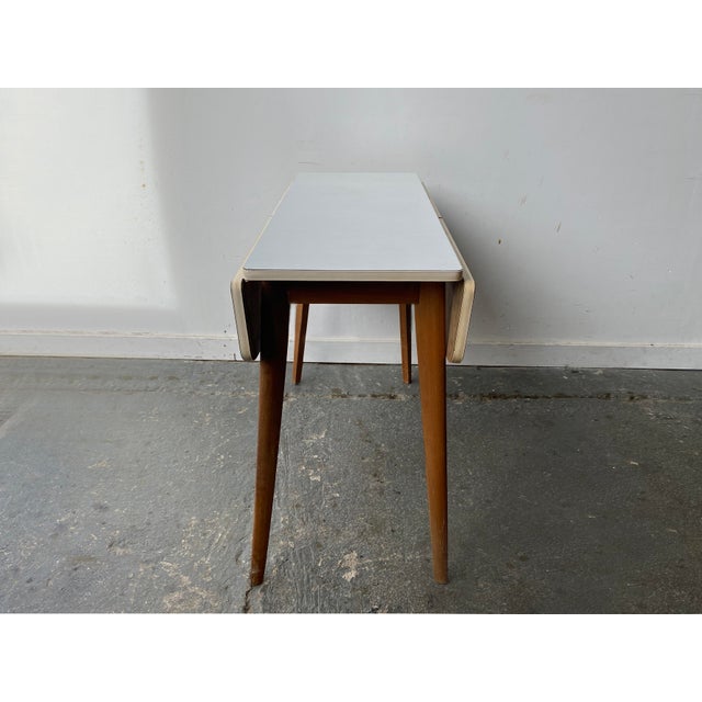 1960s Mid-Century Extending Drop-Leaf Kitchen Table, 1960s For Sale - Image 5 of 7