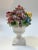 Capodimonte Vintage Italian Capodimonte Style Majolica Lidded Urn With Colorful Roses For Sale - Image 4 of 12
