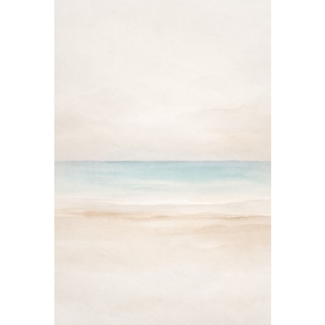 Minimalist Coastal Horizon, Abstract Beach Wall Art Print, 24″ × 36″ For Sale