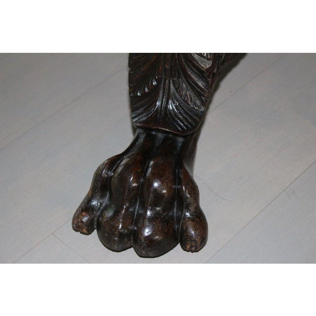Antique William IV Style Brass-Inlaid Pedestal Center Table, Early 19th Century For Sale - Image 9 of 10