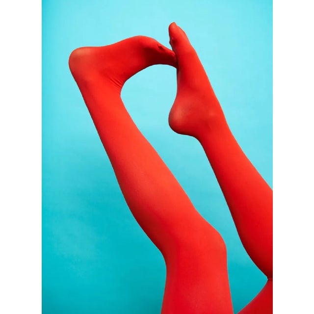Andy Ryan, Person Wearing Red Legging, Low Section, Close-Up, Photograph For Sale