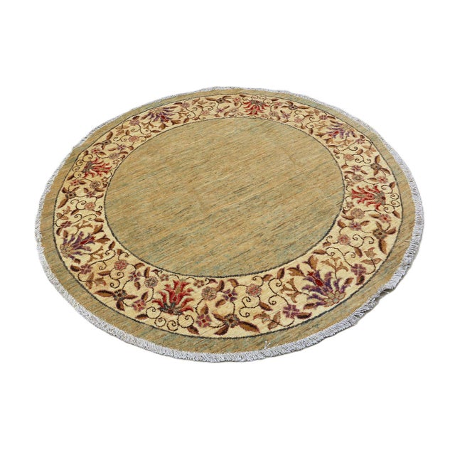 Offered by Ariana Rugs of West Hollywood, this exceptional 5-foot square hand-knotted area rug is a standout piece from...