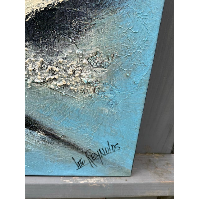 Mid-Century Modern 80’s Lee Reynolds Abstract Painting For Sale - Image 3 of 7