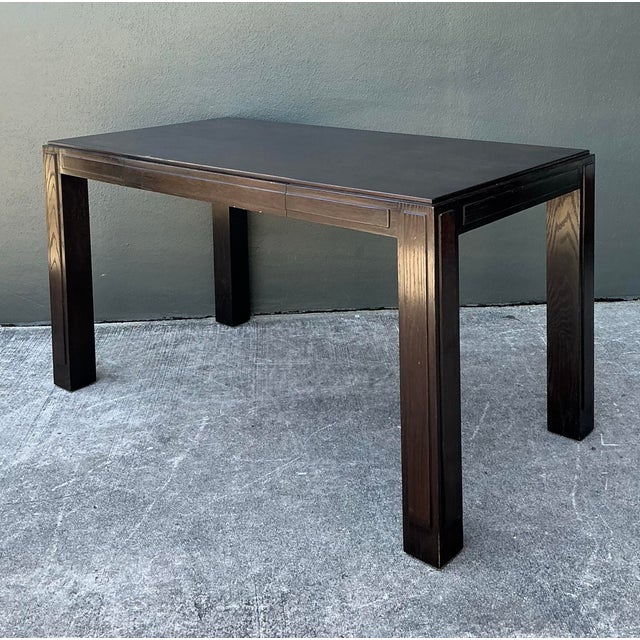 Vintage Ebony Parsons Desk For Sale In West Palm - Image 6 of 12