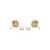 Natural Pink Sapphire & Diamond Halo Stud Earrings in 14k Gold Fine Jewelry- A Pair For Sale - Image 11 of 15