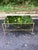 Late 20th Century Vintage Hollywood Regency Antiqued Brass Finish & Mirrored Two Tier Coffee Table For Sale - Image 5 of 6