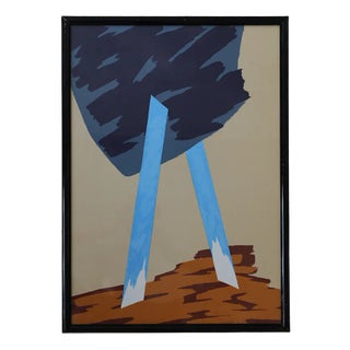 Mino Ceretti, Composition, Color Serigraph, 1988, Framed For Sale