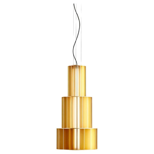 Babel T Me Golden Suspended Lamp by Stephen Burks for Parachilna For Sale - Image 12 of 12