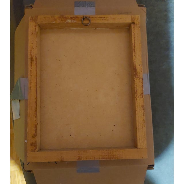 Expressive Tronie of a Bearded Man in a Hat, Oil on Wooden Panel, Late 20th Century For Sale - Image 8 of 9