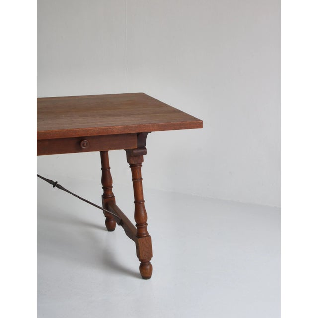 1950s Desk or Table in Solid Teak & Oak by Jens Harald Quistgaard, 1953 For Sale - Image 5 of 18