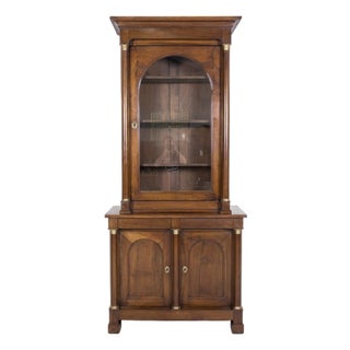 19th Century Period French Empire Walnut Lyonnaise Bibliotheque or Bookcase For Sale