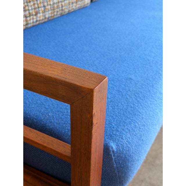 1960s Walnut Sofa Daybed With Integrated Side Table Danish Mid-Century Modern 1960s For Sale - Image 5 of 15