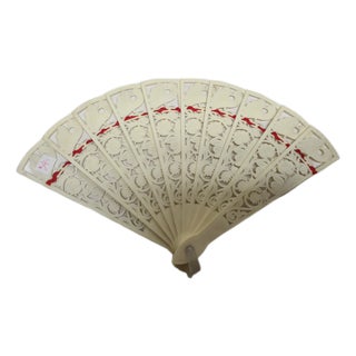 Art Nouveau Polish Celluloid Fan, 1930s For Sale